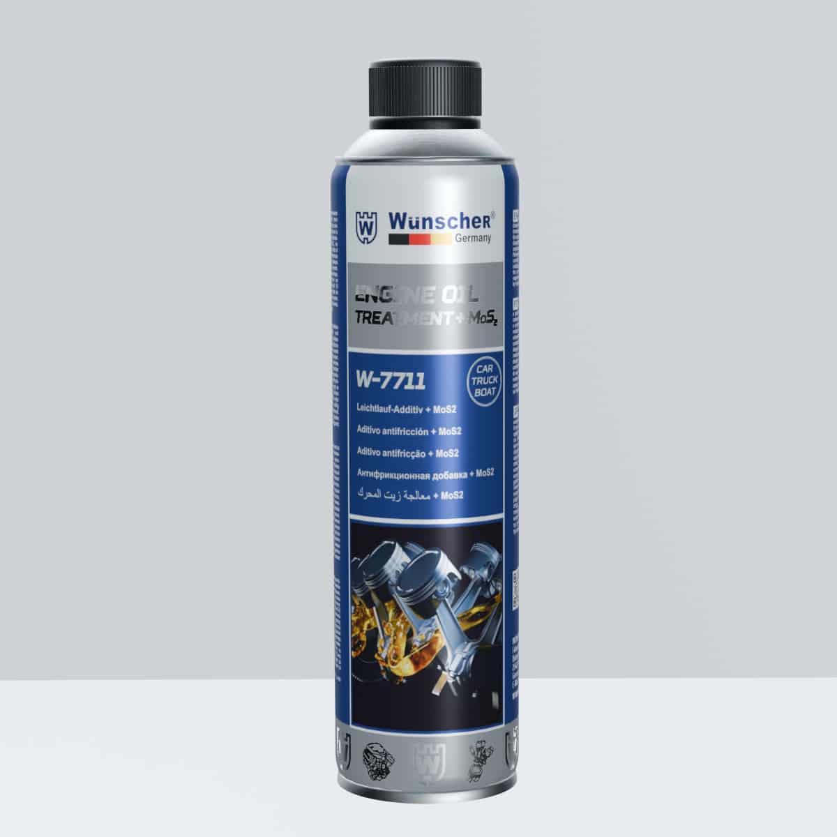 Wunscher W7711 Engine Oil Treatment + MoS2 300 ml